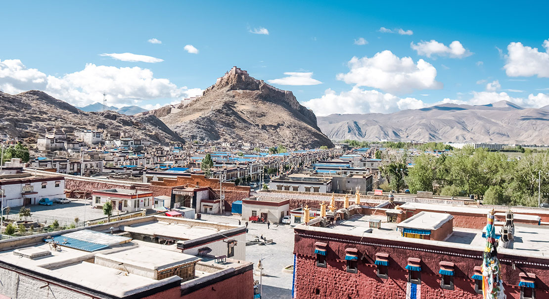 Gyantse town and fort