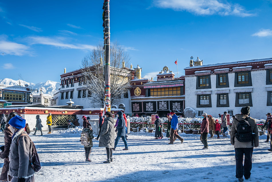 Jokhang Temple in Winter